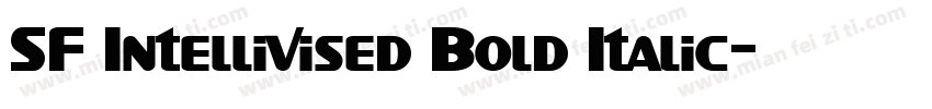 SF Intellivised Bold Italic字体转换